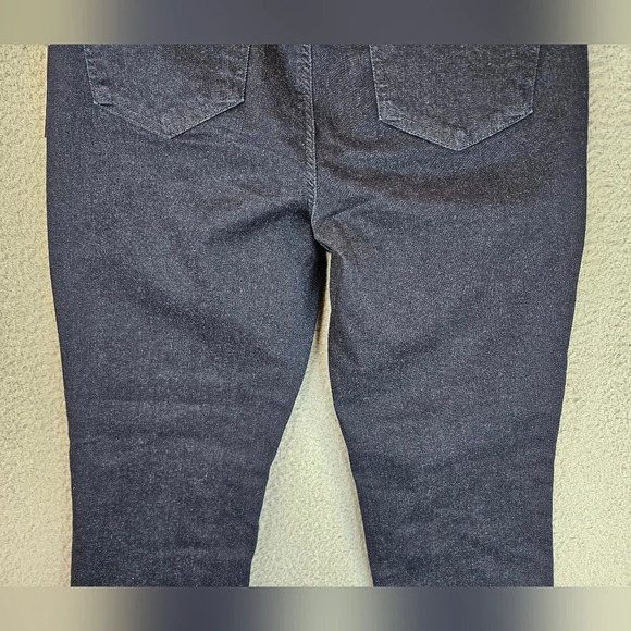 NYDJ Womens Sheri Slim Dark Blue with White Specks Denim Jeans sz 10 - Picture 8 of 11